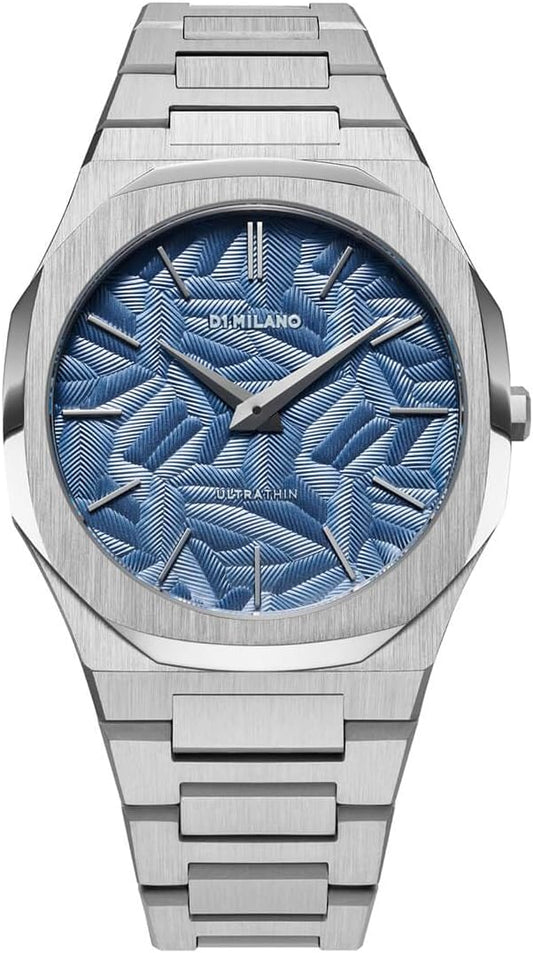 D1 Milano Watch Men's Ultra Thin Olympic Blue (40 mm) Stainless Steel